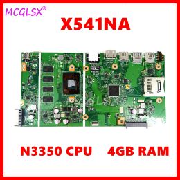 Motherboard X541NA With N3350 CPU 4GB RAM Mainboard For ASUS X541 X541N X541NA Laptop Motherboard Fully Tested OK