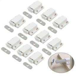 10 Pcs Magnetic Cabinet Catches Push To Open es Pressure Touch Release Magnet Lock Set For Kitchen Wooden Door 240322