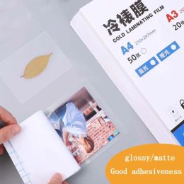 Paper A3 A4 A6 cold laminating film photo protection film plastic film manual bookmark film for mounting leaf plant photos