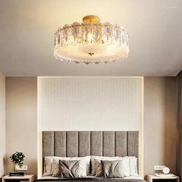 Chandeliers Modern Minimalist LED Chandelier Light For Living Dining Room Bedroom Foyer Hall Wardrobe Indoor Warm Home Lamp Crystal Glass