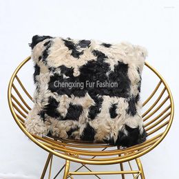 Pillow CX-D-176 Home Wholesale Real Sheep Fur Case Cover