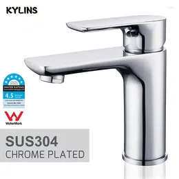 Bathroom Sink Faucets KYLINS Basin Mixer Chrome Faucet WELS Stainless Steel Water For Washbasin Tap Tapware Bath