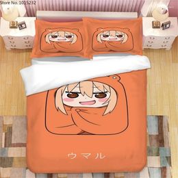 Bedding Sets Japanese Anime Himouto Umaru-chan 3D Printed Set Duvet Covers Pillowcases Comforter Bedclothes Bed Linen 03