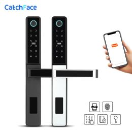 Lock Wifi Aluminum Electronic Digital Fingerprint Door Lock for Glass Sliding or Wooden Home Security Waterproof