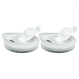 Dinnerware Sets 2 Pcs Cold Water Bottle Plastic Lid Pitcher Replaceable Refrigerator Cover Teapot Sealed Sealing Household Jug Glass