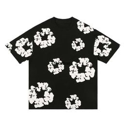 Designer Floral Graphic Harajuku Cotton Print Shorts Mens Demins Tears Shirt Shorts Woman Casual Print Demins Tears Shirt Short Pants 2856