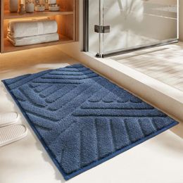 Bath Mats Multi-functional Mat For Bathroom - And Comfortable Luxurious Non-slide Dark Gray