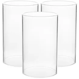 Candle Holders 3pcs Tealight Home Decoration Practical Glass Cup Desktop Ornament Holder Tea Light Container