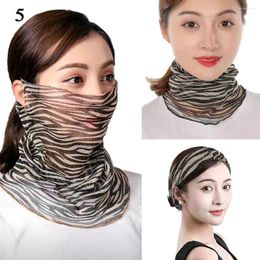 Scarves Anti-UV Mask Thin Sunscreen Pullover Neckerchief Chiffon Neck Collar Scarf Mesh Fake Guard Hanging Ear Veil