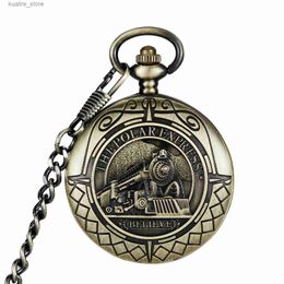 Pocket Watches Steampunk Vintage pocket men ancient bronze pocket mechanical pocket es Roman digital pocket reloj hombre L240402