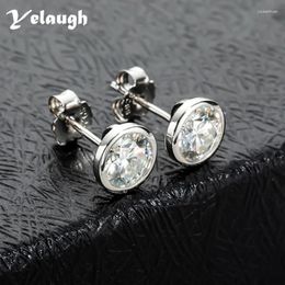 Stud Earrings Yelaugh 1 Carat D Colour Moissanite Diamond 925 Sterling Silver 18K Gold Plated For Women Fine Jewellery