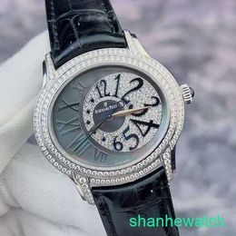 Mens AP Wrist Watch Millennium Series Womens Watch 77303BC Beimu Plate Original Diamond 18K Platinum Automatic Mechanical Watch 39mm