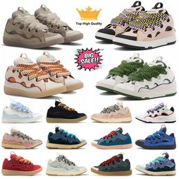 Designerschuhe Lavinas Curbs Sneakers Mesh Laceup Lavines Schuhe Sneaker geprägte Leder Lavins Herren Frauen in Nappa -Kalbslederschuhschuhschuhen Schuhe