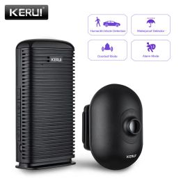 Kits KERUI DW9 Outdoor Wireless Home Security Alarm Waterproof PIR Motion Infrared Detector Driveway Garage Vehicle Burglar Alarm