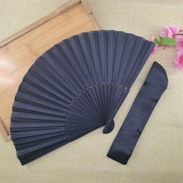 Decorative Figurines Vintage Black Chinese Style Folding Fans Dance Favor Party Supplies Wedding Home Hand Craft