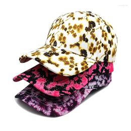 Ball Caps Outdoor Shading Trend Sun Hat Spring And Summer Men's Women's Printing Tie-dye Adjustable Baseball Cap Casquette Homme