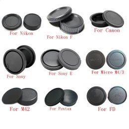 10pcslot camera Body cap Rear Lens Cap for NEX Pentax Micro M43 M42 FD Camera Mount 240327