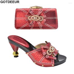 Dress Shoes Desgin And Evening Bag Set Sandal With Handbag Italian Shoe For Party In Women Italy