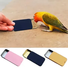 Other Bird Supplies Parrot Handheld Feeder Interactive Toys Food Container Training Tools Metal Creative Large Capacity Outdoor