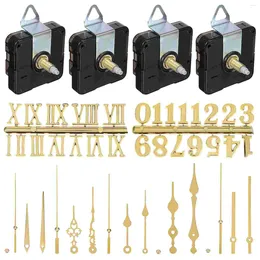 Clocks Accessories 29# Shaft 13 18 20 24 6 Gold Needle Roman Numeral Clock Kit Replacement Mechanism Number