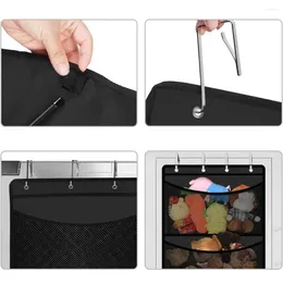 Storage Boxes Toy Cabinet Over-the-door Stuffed Bag Easy Access With 4 Mesh Pockets For Hanging Door Organization Of