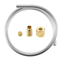 Tools 1/4" Aluminium Tubing 39in Pipe Compression Olive Fitting M10 1 Female & Male Nuts Replace Pilot Burner Gas Water Heater Assembly