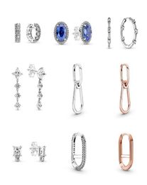 Designer Jewelry 925 Silver Earring heart Ear Studs fit P ME soil zirconium Ear Studs love Earrings European Style Murano2551858