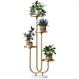 Vases Wholesale Artificial Metal Flower Display Racks Multilayer Wedding Shelf Balcony Pot Stand