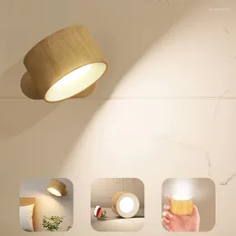 Wall Lamp USB Rechargeable LED Bedside Reading Portable Touch Adjustable Night Light Magnetic Cabinet