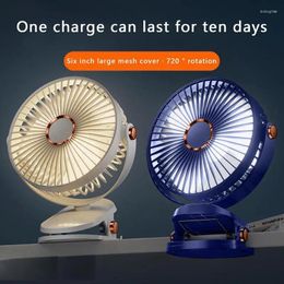 Decorative Figurines Rechargeable Clip Fan Wireless Electric Hand Circulator Ultra Quiet Non Slip Table Air Cool Blower Portable Conditioner