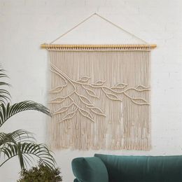 Tapestries Home Wall Decoration Bohemian Leaf Curtains Door Homestays Rooms Decorated With Hand-woven