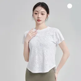 Active Shirts Women Ice-cold Breathable Fitness Sports T-shirt Yoga Tops Loose Gym Short Sleeve Shirt Sportswear Workout Clothes