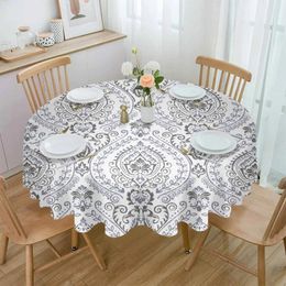 Table Cloth Baroque Texture Gradient Waterproof Wedding Holiday Tablecloth Coffee Decor Cover