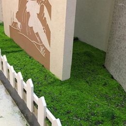 Decorative Flowers Silk Cotton Artificial Moss 100 100cm Plants Realistic Wall DIY Decor Fake Grass Green Home Shop Patio