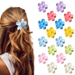 3,5 cm mini lindas garotas fofas clipes coloridos de cabelo flor pequena garra doce color