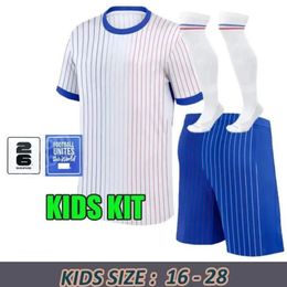 24 25 French Club Full Sets French Soccer Jerseys BENZEMA GIROUD MBAPPE GRIEZMANN SALIBA PAVARD KANTE Maillot De Foot Equipe Maillots Kids Kit Men Football Shir 3Fe