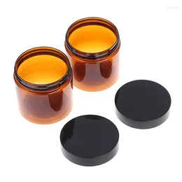 Storage Bottles 1pcs 200ml Amber Brown Cosmetic Face Cream Lip Sample Container Jar Pot