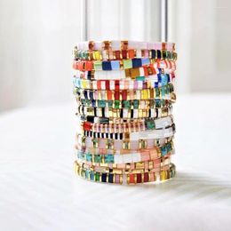 Strand Go2boho Rainbow Bracelet Miyuki Tila Bracelets Women Glass Beads Jewellery Boho Summer Beach Pulseras Ladies Armband Gift