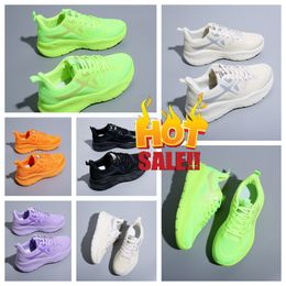 Luxury Versatile and Breathable Couple Sports Shoes Candy Color Black Lightweight Flat Running Shoes for Men and Women