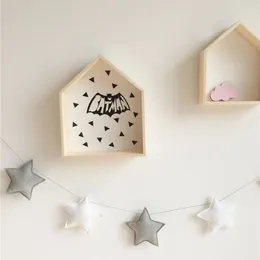 Tapestries Gifts Handmade Kids Nordic Star Garlands Baby Room Pography Props Wall Decorations