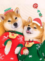 Dog Apparel More Pet Clothes Cute Sweater In The Year Autumn/winter Warm Dogs Happy Year's Day Hol