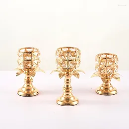 Candle Holders European Crystal Holder Cute Tea Light Wedding Decoration Table Centrepieces Candlestick For Party Home