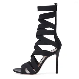 Dress Shoes Trend Brand Design Ankle Strap Women's Round Toe Pumps Cross-Tied Females Sandals Stiletto Sexy Cover Heel High Heels