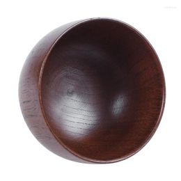 Bowls 10X Wooden Soup Bowl Healthy Container Vintage Dinner Tableware Kitchen Accessories Promotion