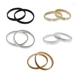 Strand 2pcs/set Multi-color Metal Armband Elastic Arm Bangle For Adult Jewelry Gifts