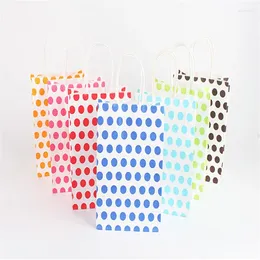 Gift Wrap 10Pcs Paper Bags With Handles Wedding Favours For Guests Souvenirs Birthday Party Christmas Bag Box Supplier