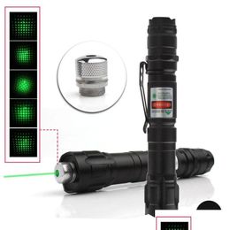 Laser Pointers New 532Nm Tactical Grade Green Pointer Strong Pen Lasers Lazer Flashlight Military Powerf Clip Twinkling Star Drop Del Dhpdb