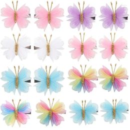 Dog Apparel Cute Puppy Accessories Hairpins Butterfly Cat Grooming Bow Pet Hair Clips Barrette Yorkshire Terrier Supplies