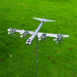 Garden Decorations Wind Spinner Aircraft Windmill Outdoor Catcher For Patio Outside