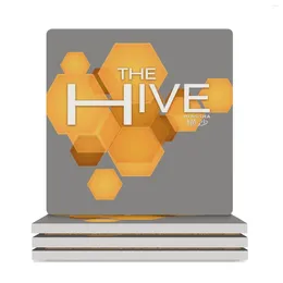 Table Mats The Hive Nightclub Ceramic Coasters (Square) Flower For Drinks Aesthetic Eat